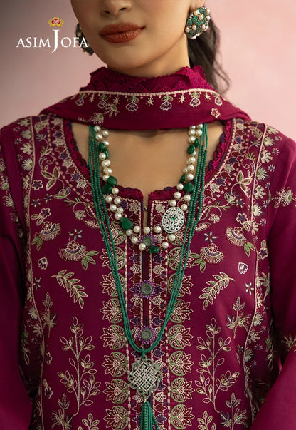 Asim Jofa | Ishq e Eid | AJULW-02 Embroidered Lawn 3 Pcs