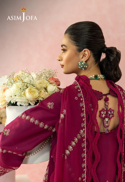 Asim Jofa | Ishq e Eid | AJULW-02 Embroidered Lawn 3 Pcs