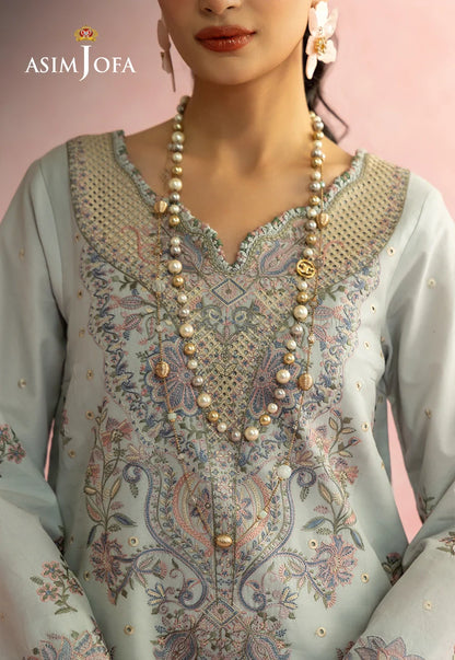 Asim Jofa | Ishq e Eid | AJULW-01 Embroidered Lawn 3 Pcs