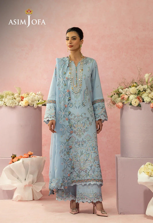 Asim Jofa | Ishq e Eid | AJULW-10 Embroidered Lawn  3 Pcs