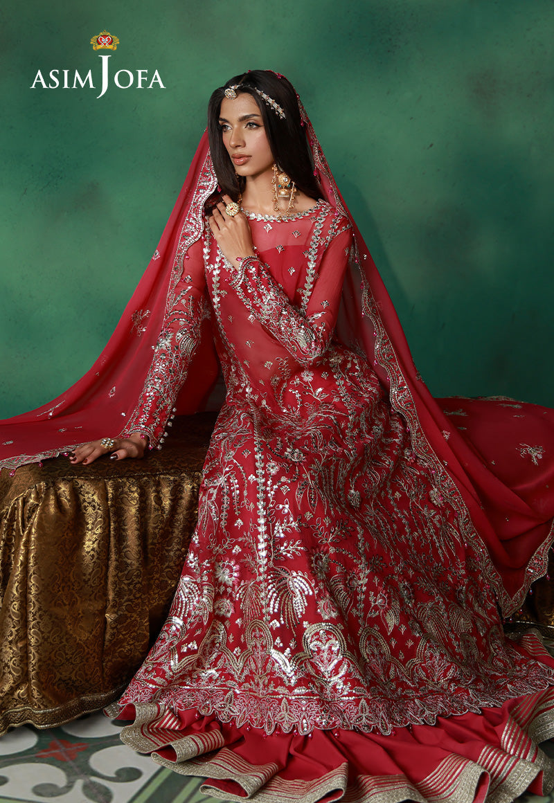 Asim Jofa | Ishq e Eid | AJULN-01 Embroidered Chiffon 3 Pcs