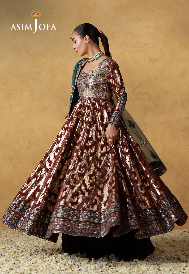 Asim Jofa | Ishq e Eid | AJULN-18 Embroidered Banarasi 3 Pcs
