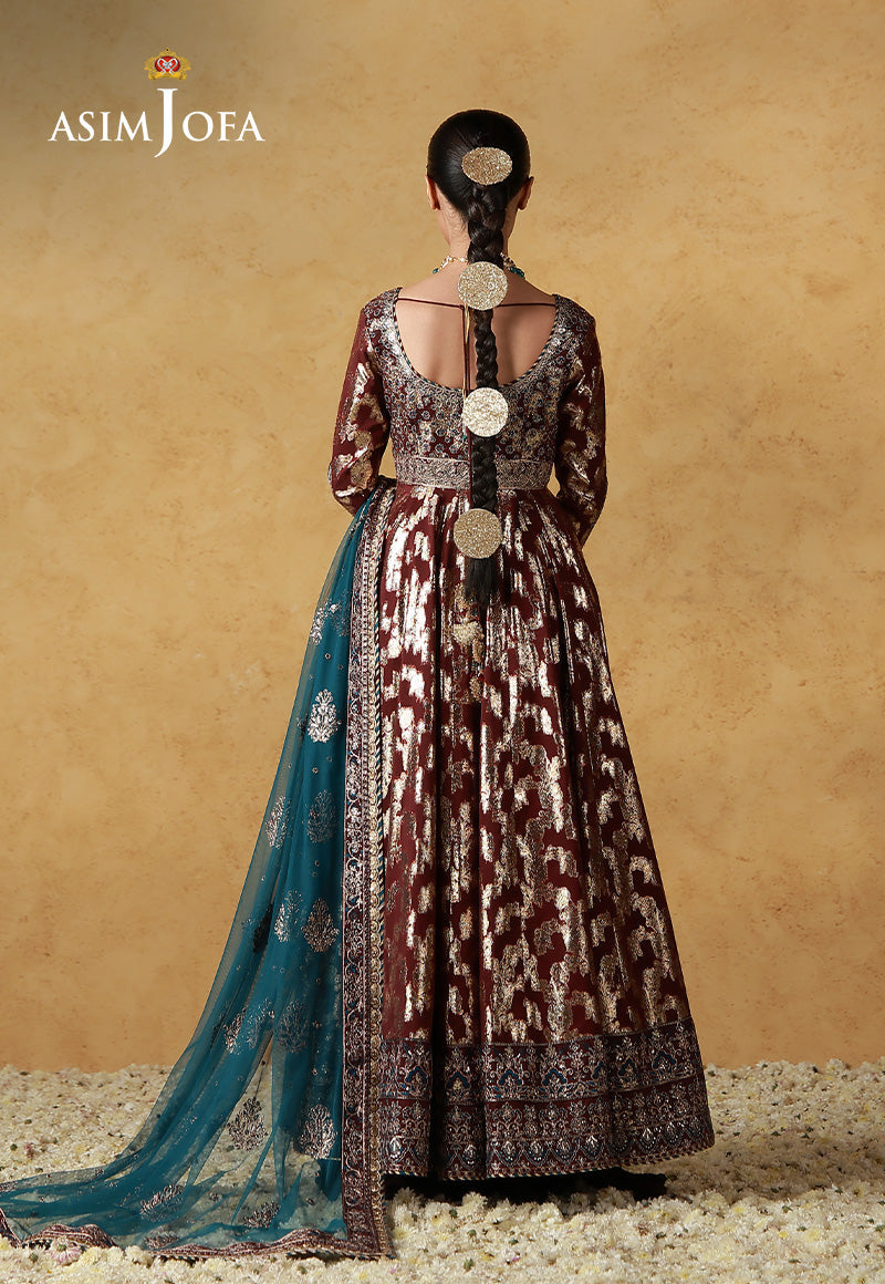 Asim Jofa | Ishq e Eid | AJULN-18 Embroidered Banarasi 3 Pcs