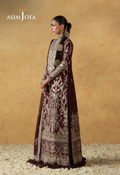 Asim Jofa | Ishq e Eid | AJULN-17  Embroidered Raw Silk  3 Pcs