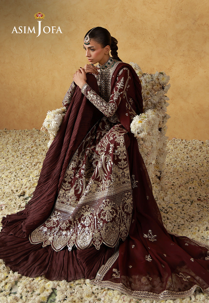 Asim Jofa | Ishq e Eid | AJULN-17  Embroidered Raw Silk  3 Pcs