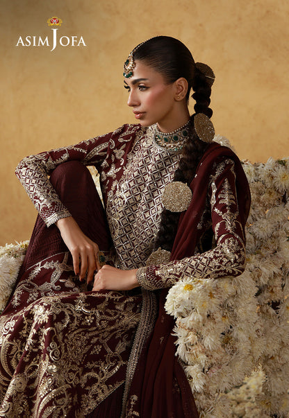 Asim Jofa | Ishq e Eid | AJULN-17  Embroidered Raw Silk  3 Pcs