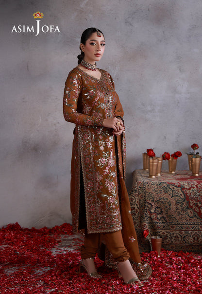 Asim Jofa | Ishq e Eid | AJULN-03 Embroidered Chiffon  3 Pcs