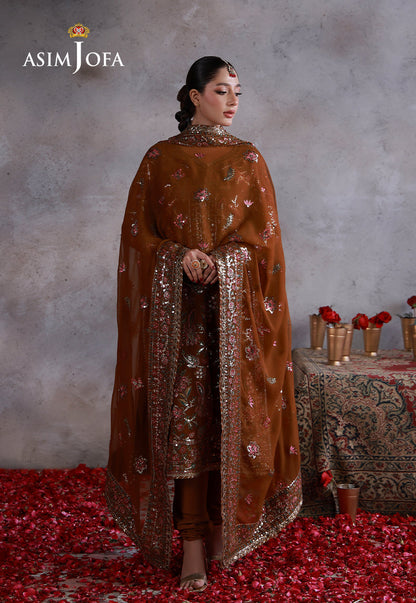 Asim Jofa | Ishq e Eid | AJULN-03 Embroidered Chiffon  3 Pcs