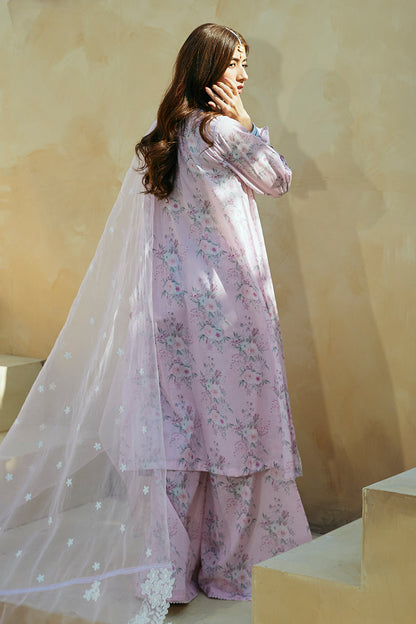 Cross Stitch | Premium Lawn 24 | SHADOW BERRY - House Of Anaya