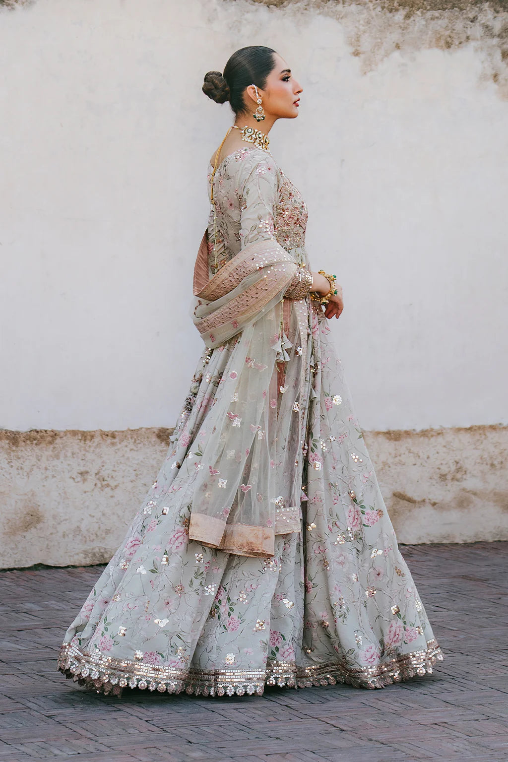 Iznik | Exclusive Formals | UE-313 Embroidered Raw Silk