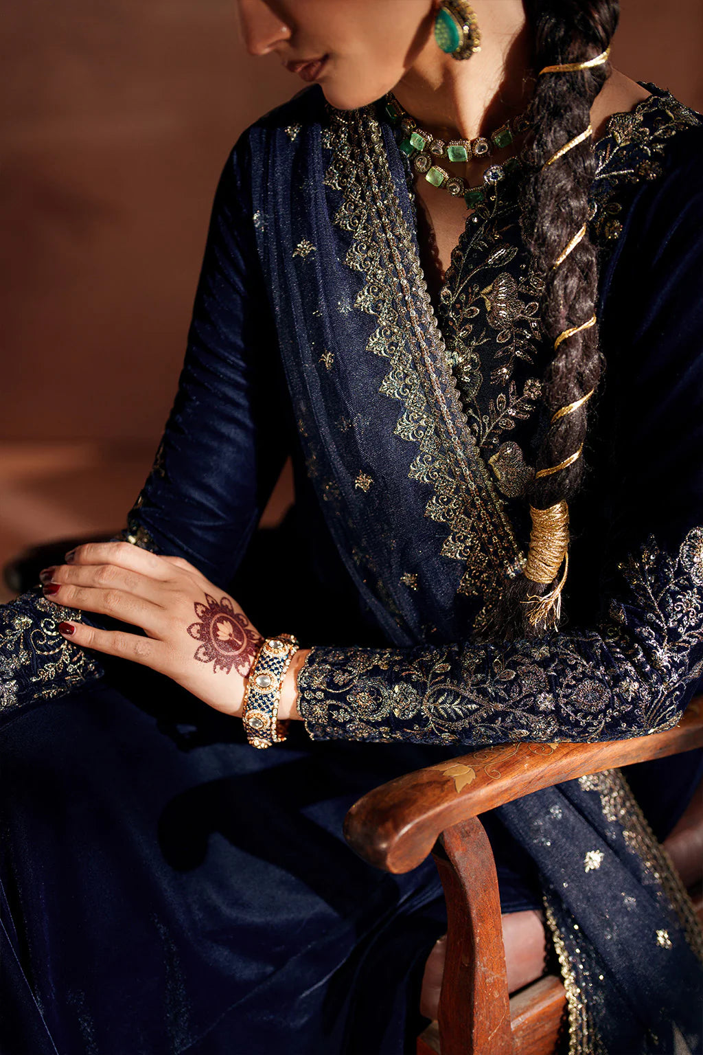 IZNIK | Raagni Velvet Formals | IV-66 Embroidered Velvet