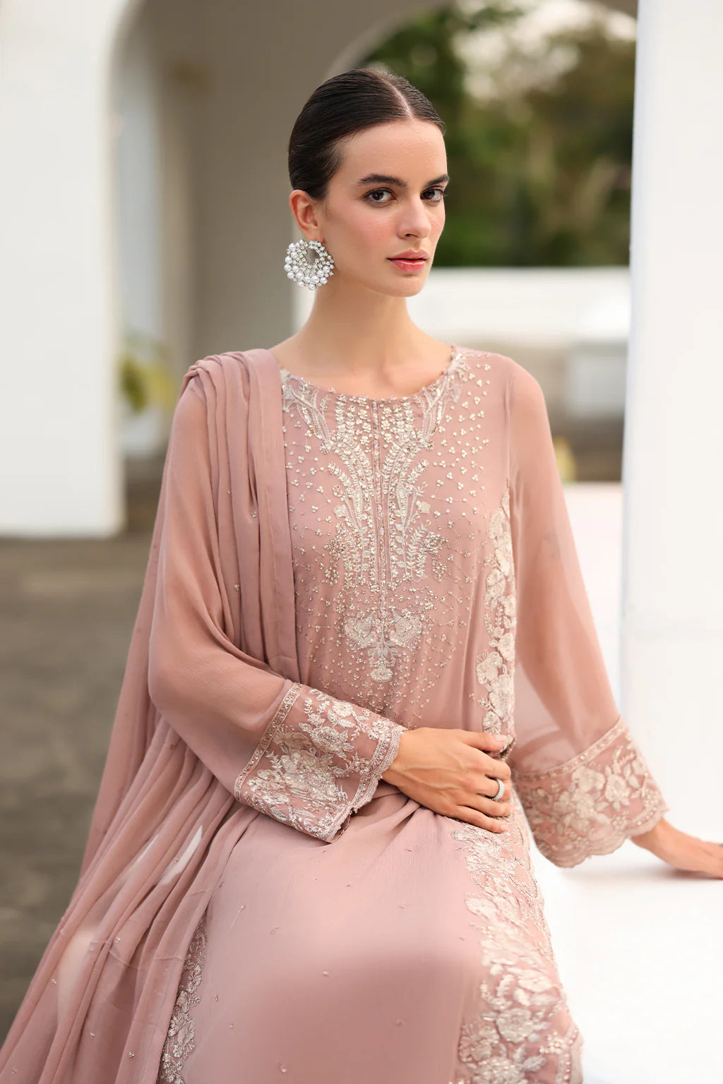 Iznik | Chinon Chiffon | CC-69 Embroidered Chiffon