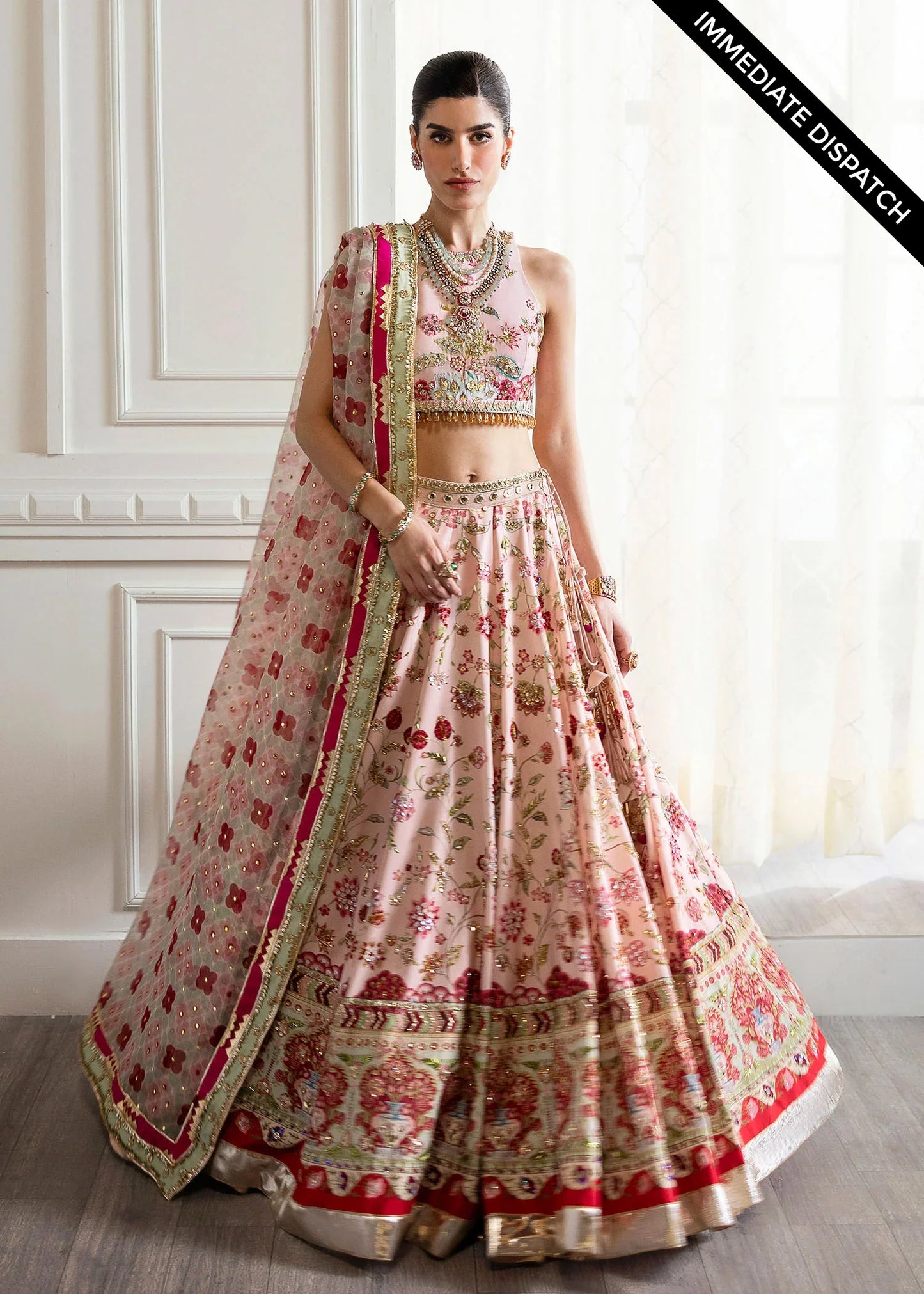 Crimson | CRIMSON X SAIRA SHAKIRA  WEDDING '24 | Chinoiserie Lehnga - House Of Anaya  