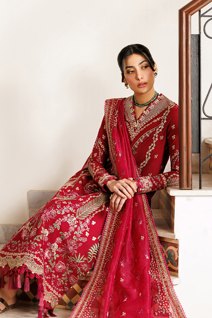 Emaan Adeel | Mirabelle Festive Luxury Lawn | GARDENIA GLOW