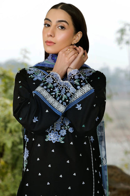 Farasha | Summer Weaves Embroidered Lawn | Ashen Light