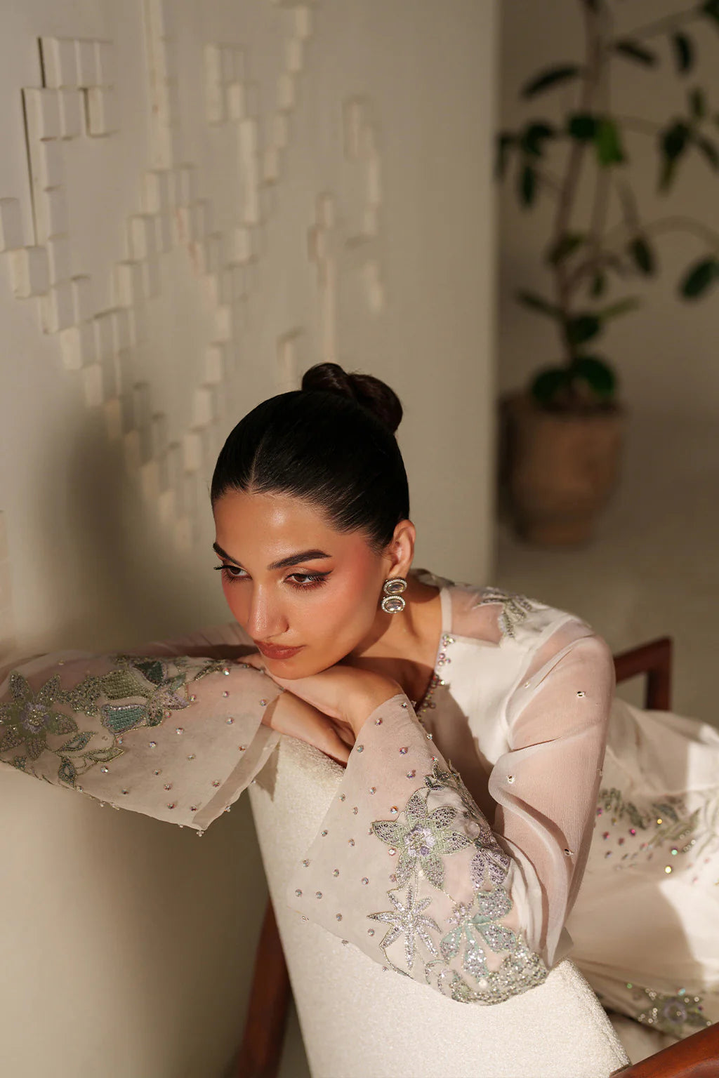 Iznik | Festive Formals | UE-620 Embroidered Chiffon