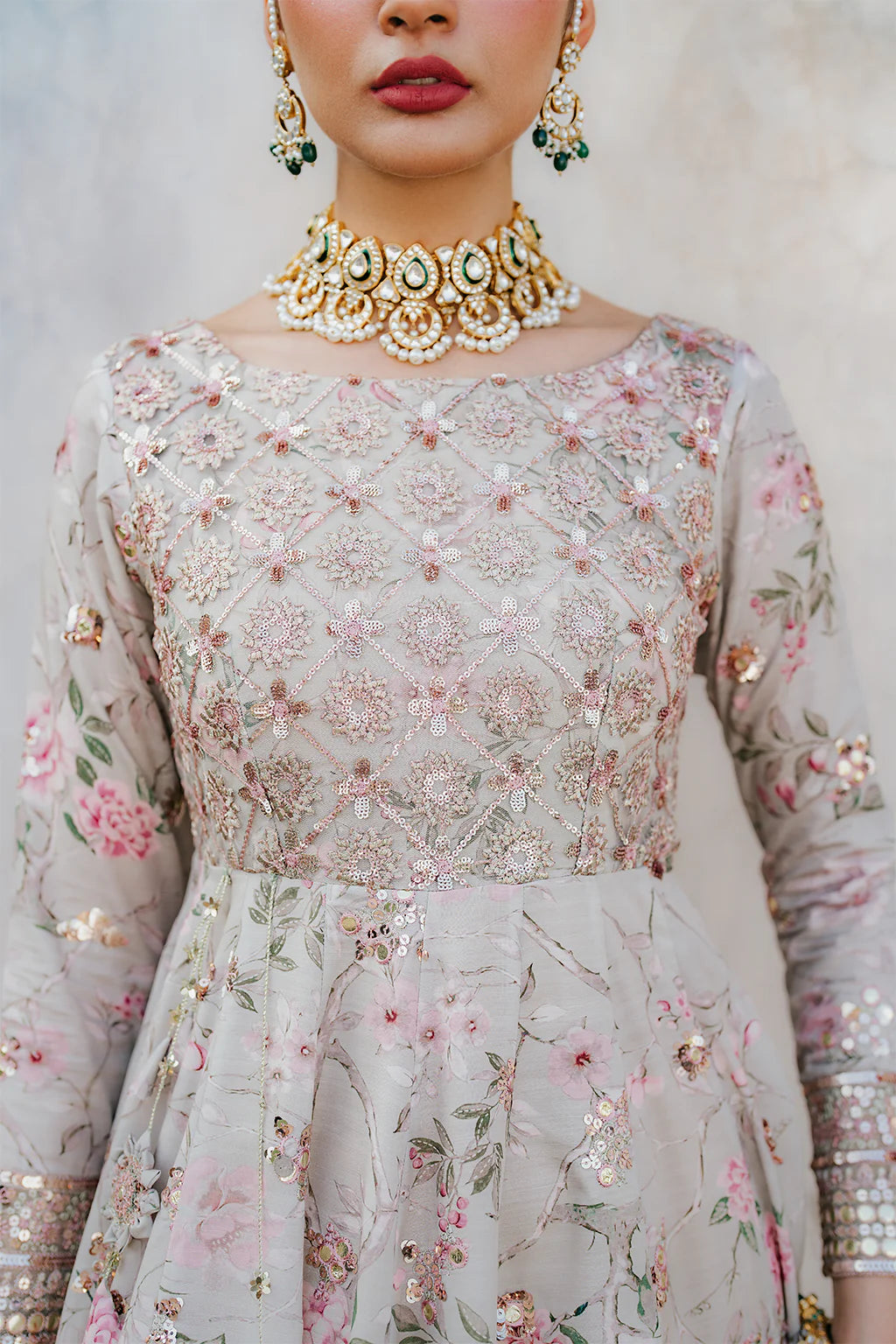 Iznik | Exclusive Formals | UE-313 Embroidered Raw Silk