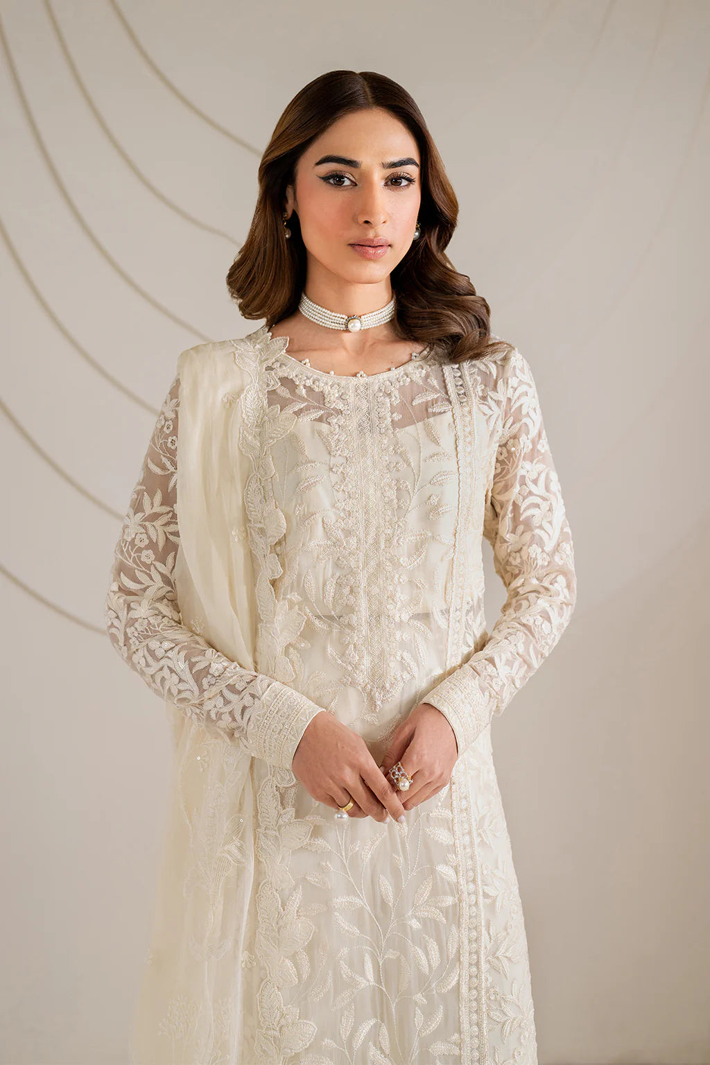 Iznik | Exclusive Formals | UE-391 Embroidered Chiffon