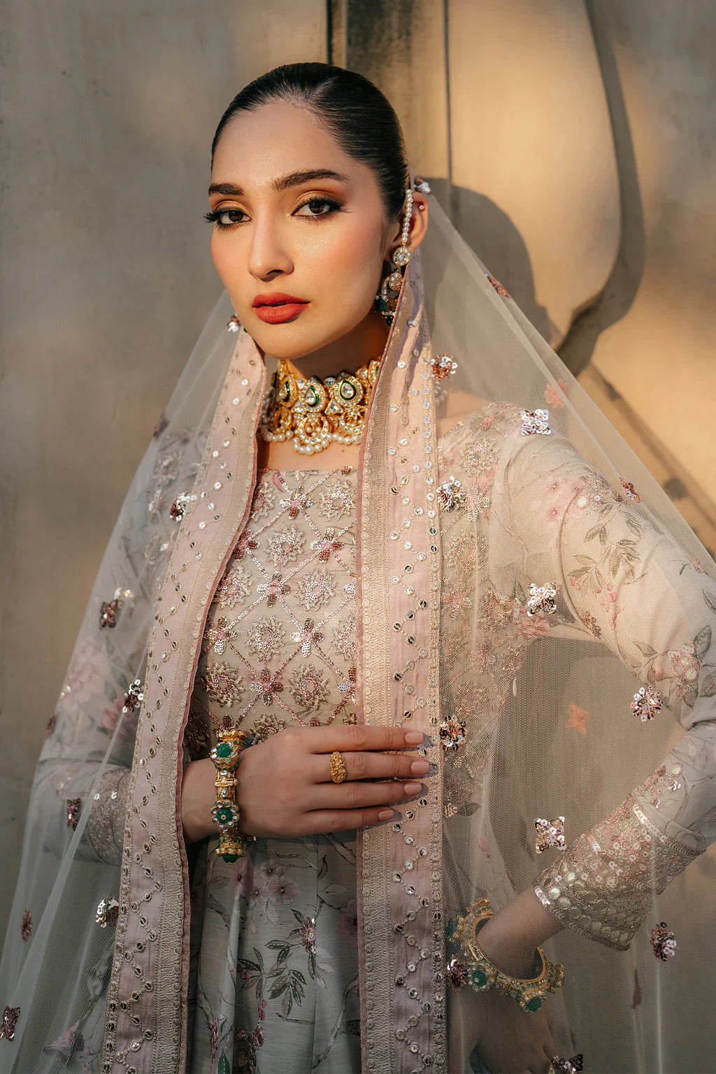 Iznik | Exclusive Formals | UE-313 Embroidered Raw Silk