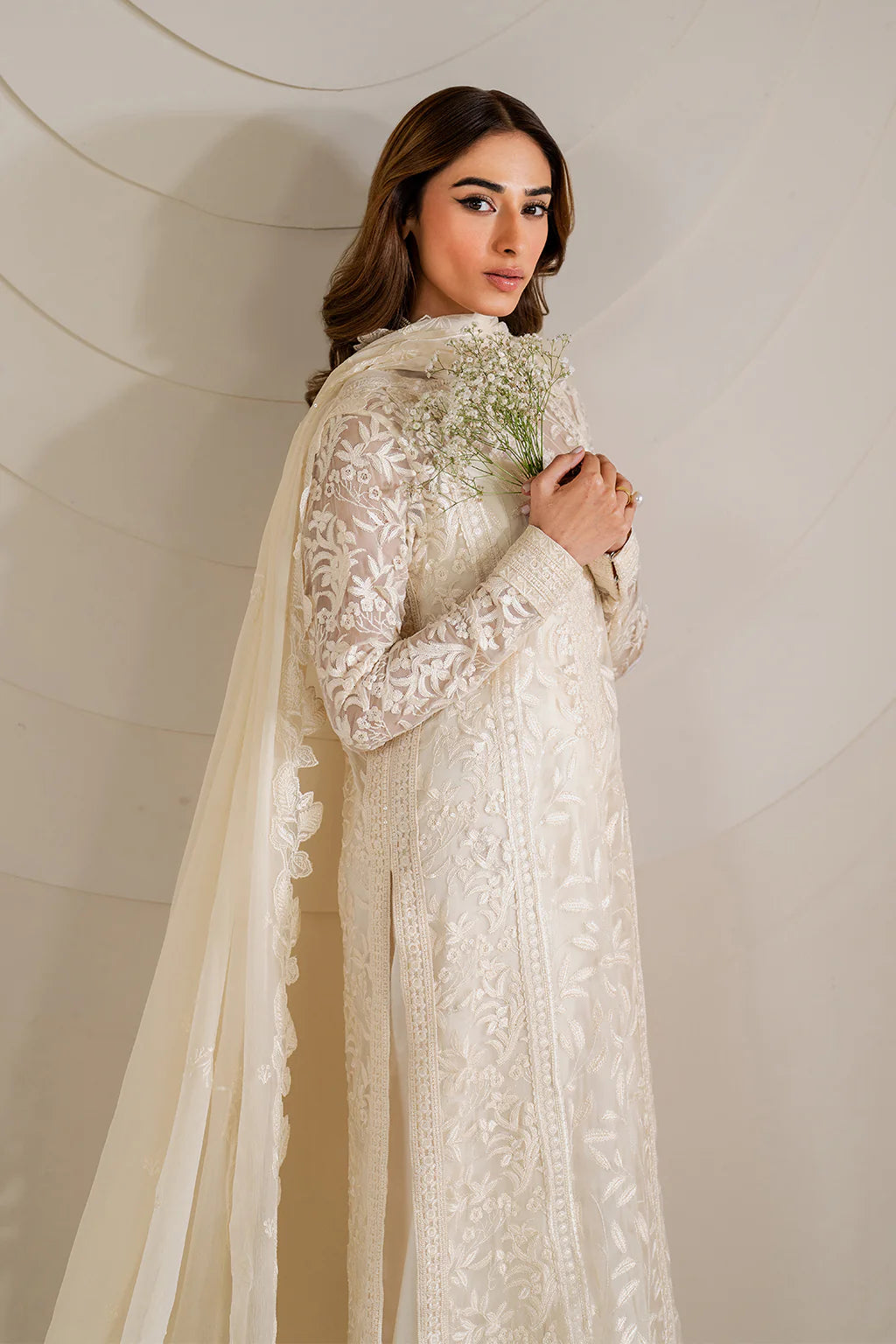 Iznik | Exclusive Formals | UE-391 Embroidered Chiffon