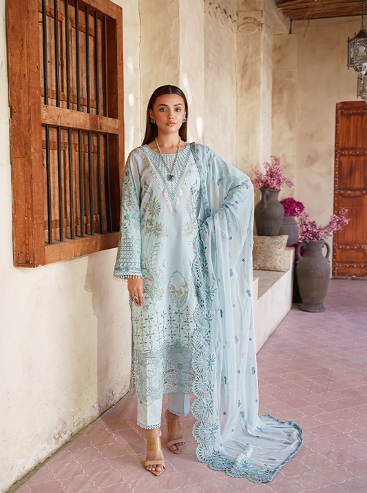 Zebtan | Zeenat Luxury Lawn Eid Collection | ZL 06 - House Of Anaya