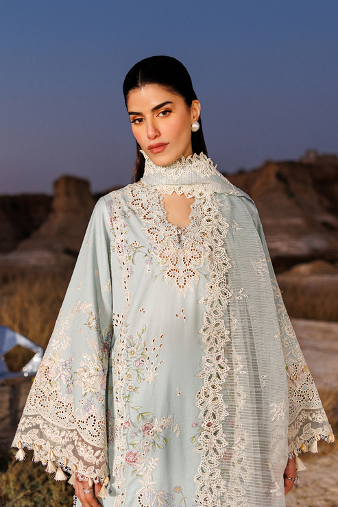 Emaan adeel | Sunlit Groove Luxury Lawn 26 | MORNING DEW