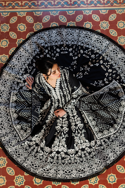 Emaan Adeel | Mirabelle Festive Luxury Lawn | MIDNIGHT BLISS
