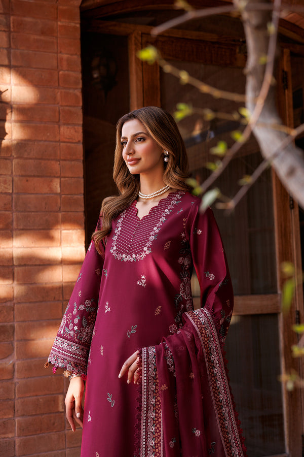 Farasha | Dastoor Embroidered Lawn SS24 | RUBY GLAM - House Of Anaya