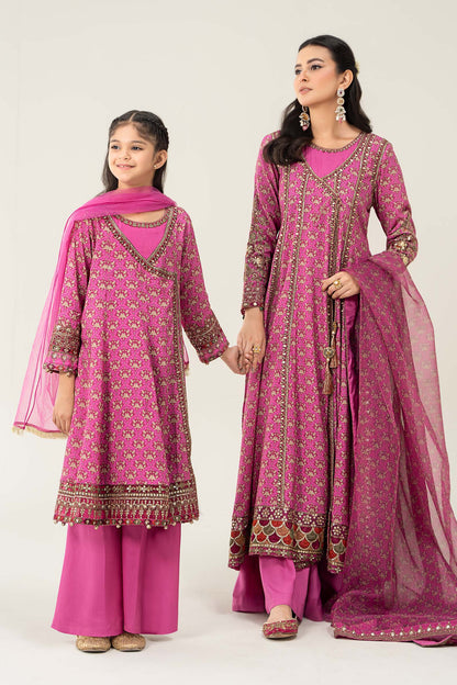 Maria B | 3 Piece Printed Linen Suit | MKD-W24-16 - Libasekhas