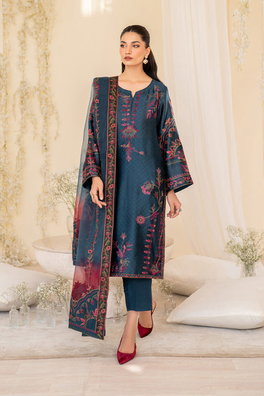 Iznik | Festive Formal | UE-379 Embroidered Pure silk
