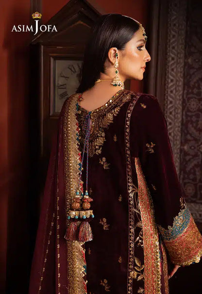 Asim Jofa | Makhmal Wedding Velvet 23 | AJMM-09 - House Of Anaya