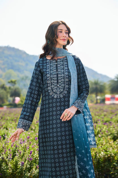 Farasha | Printed Essentials’26 | Blue Reverie