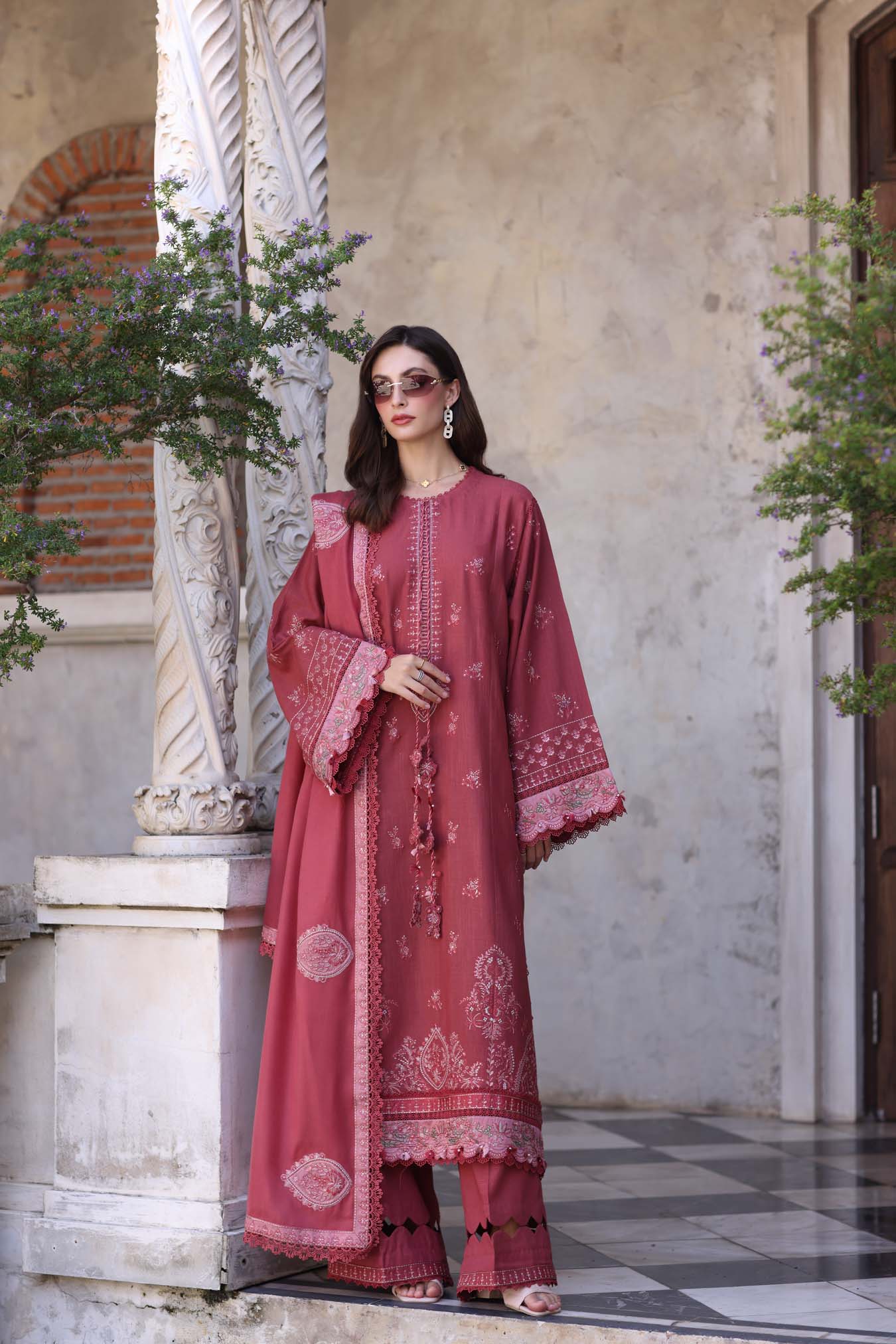 Noor by Saadia Asad | Winter Pashmina 25 | Sienna