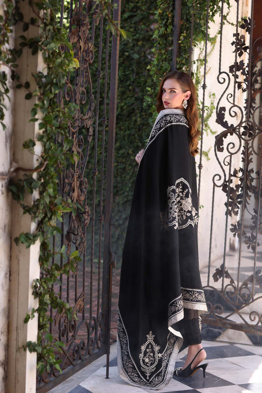 Noor by Saadia Asad | Winter Pashmina 25 | Obsidian