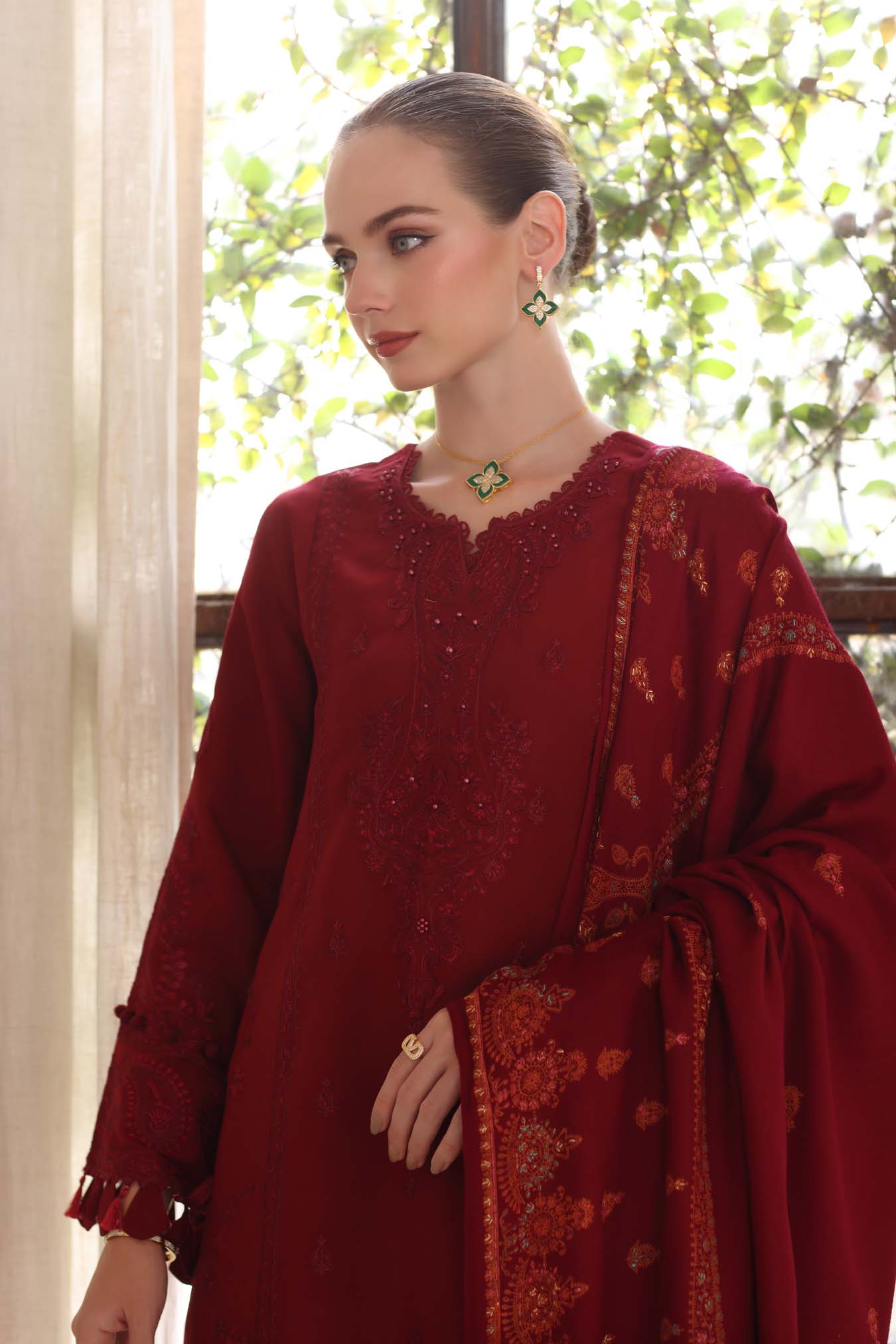 Noor by Saadia Asad | Winter Pashmina 25 | Ember