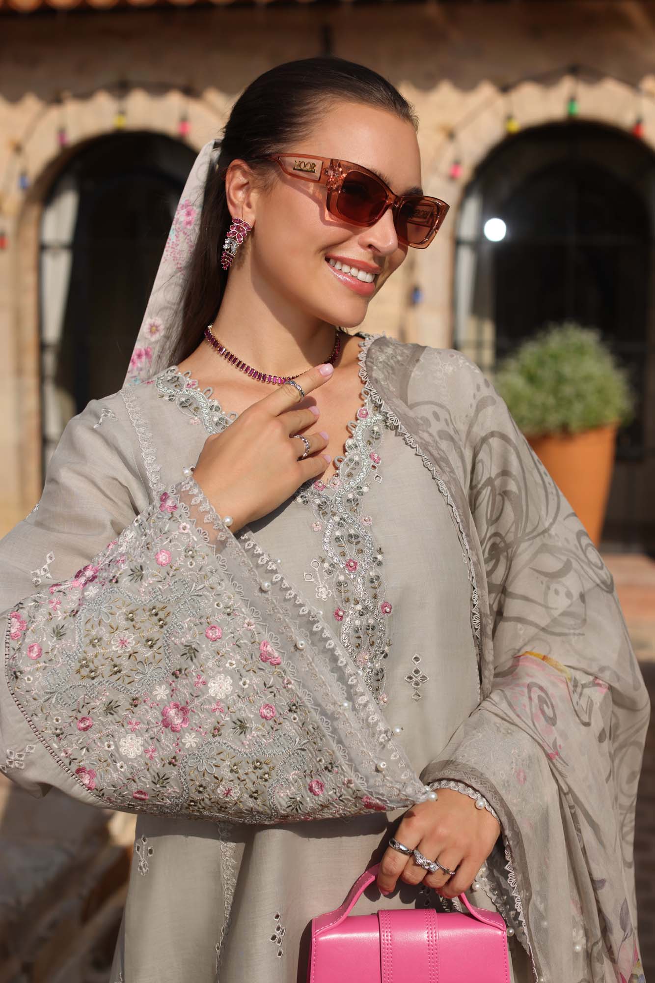 Noor by Saadia Asad | Luxe Chikankari 25 | D1-B - House Of Anaya