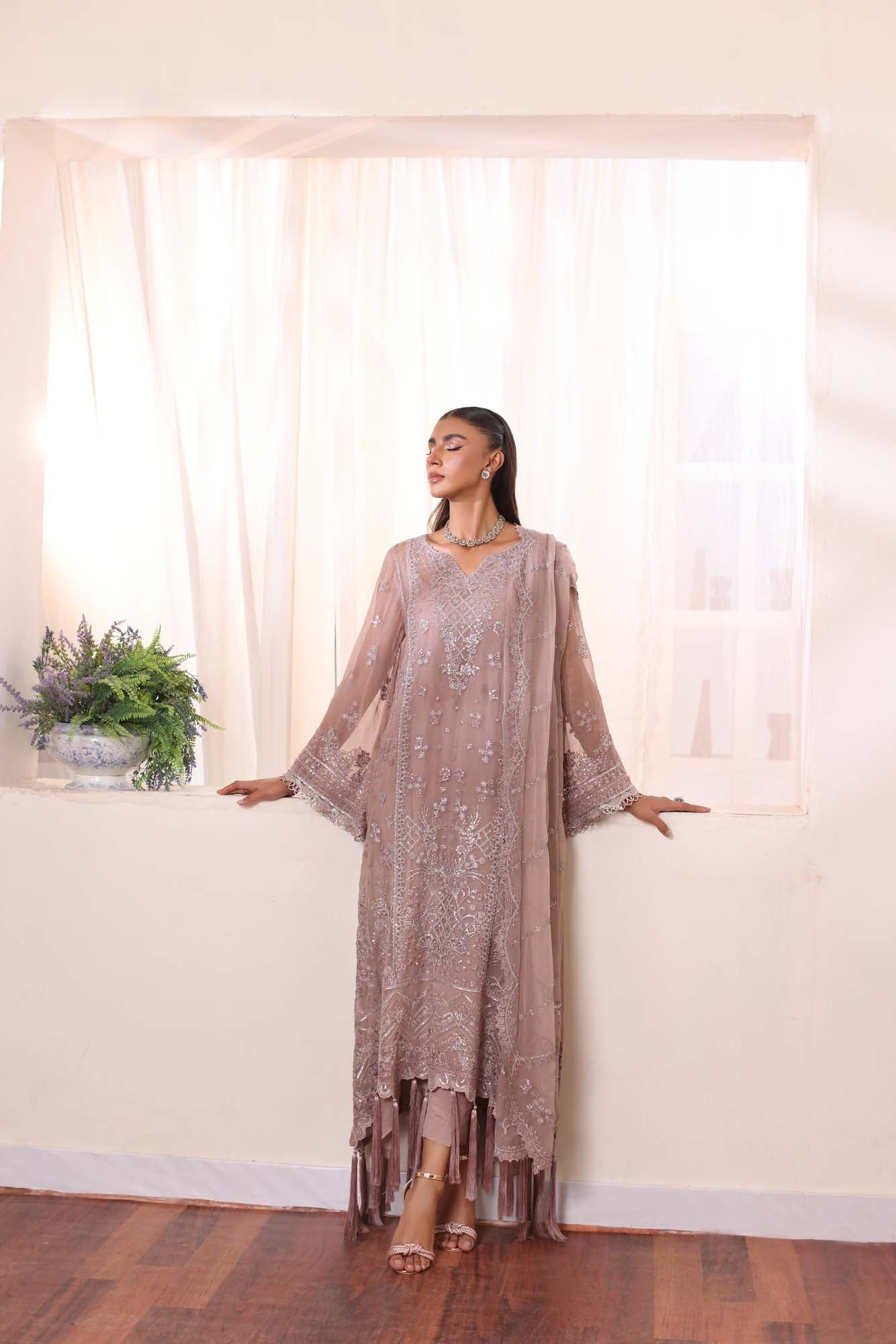 Noor by Saadia Asad | Noor Chiffon De Luxe | D7 - House Of Anaya