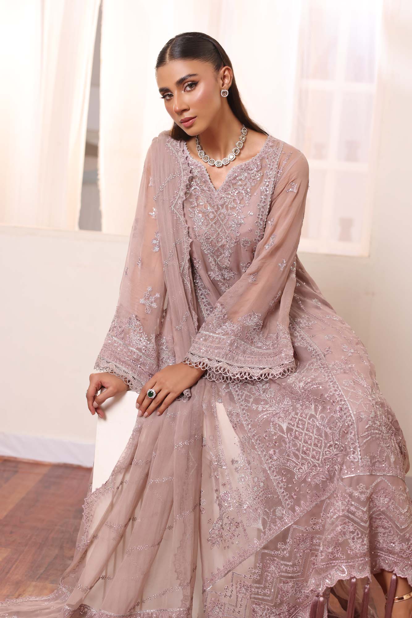 Noor by Saadia Asad | Noor Chiffon De Luxe | D7 - House Of Anaya