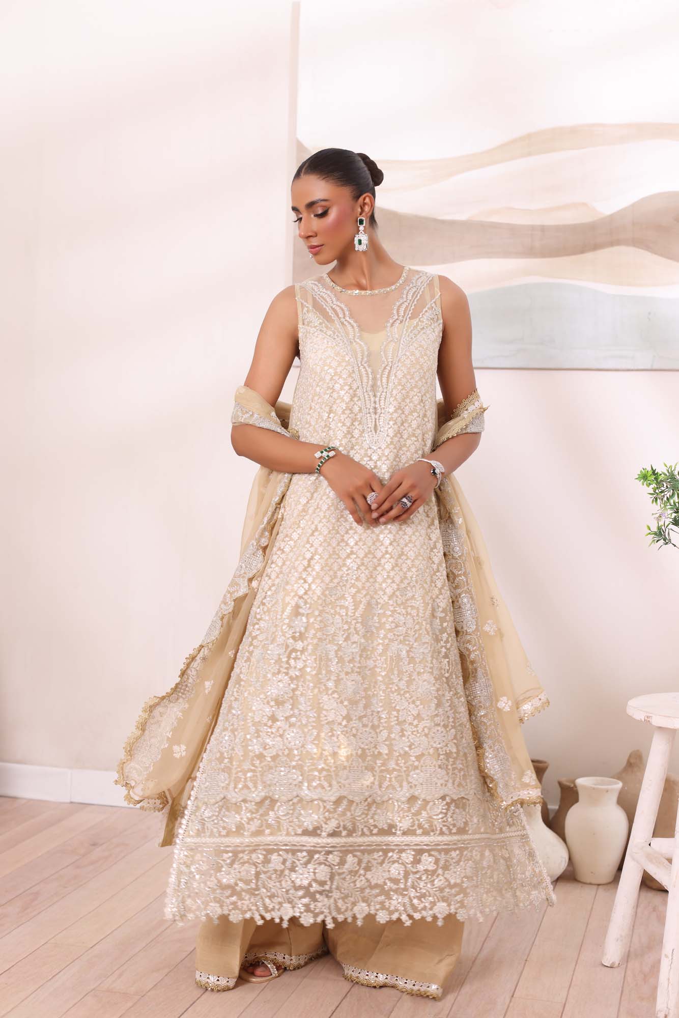 Noor by Saadia Asad | Noor Chiffon De Luxe | D1 - House Of Anaya