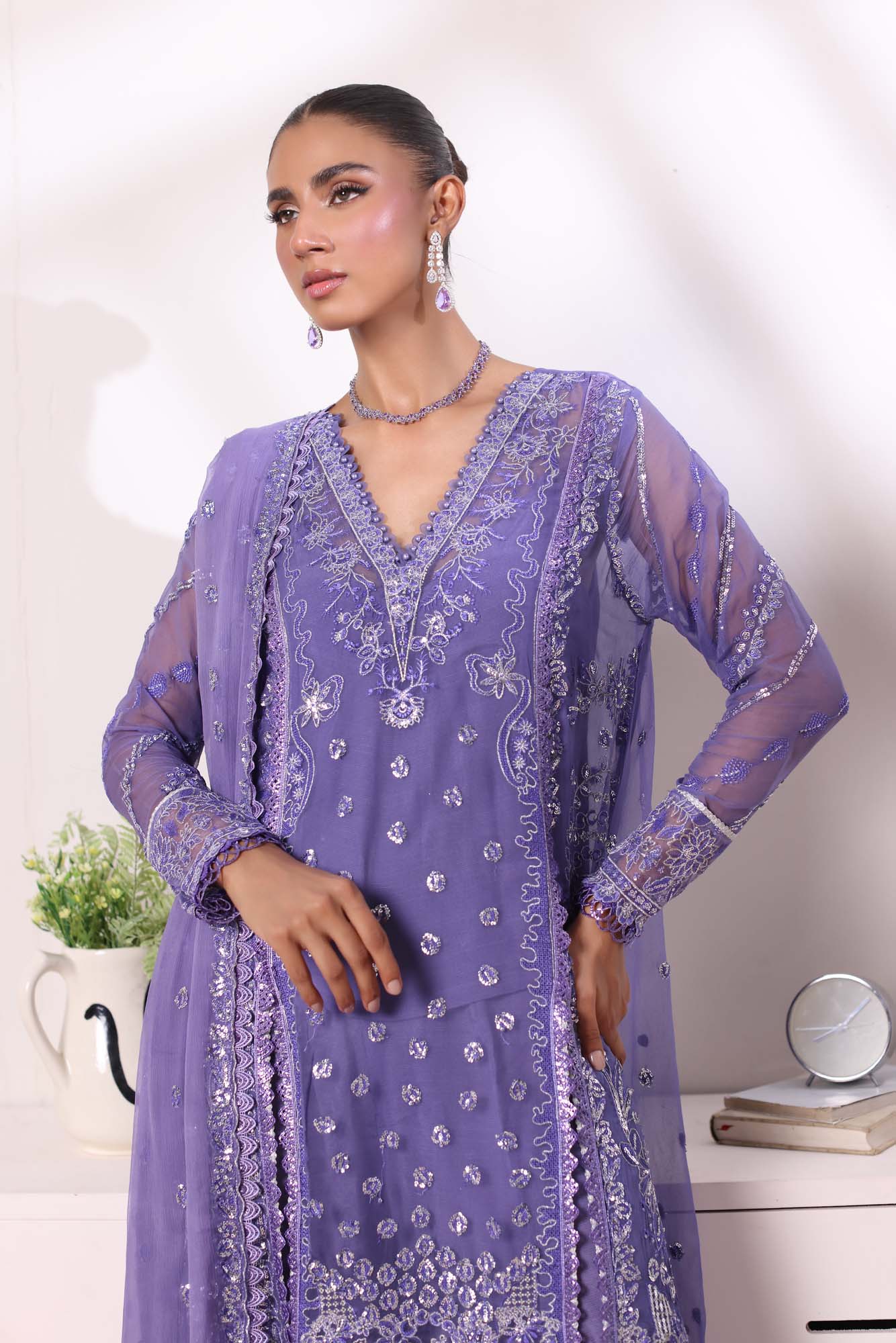 Noor by Saadia Asad | Noor Chiffon De Luxe | D2 - House Of Anaya