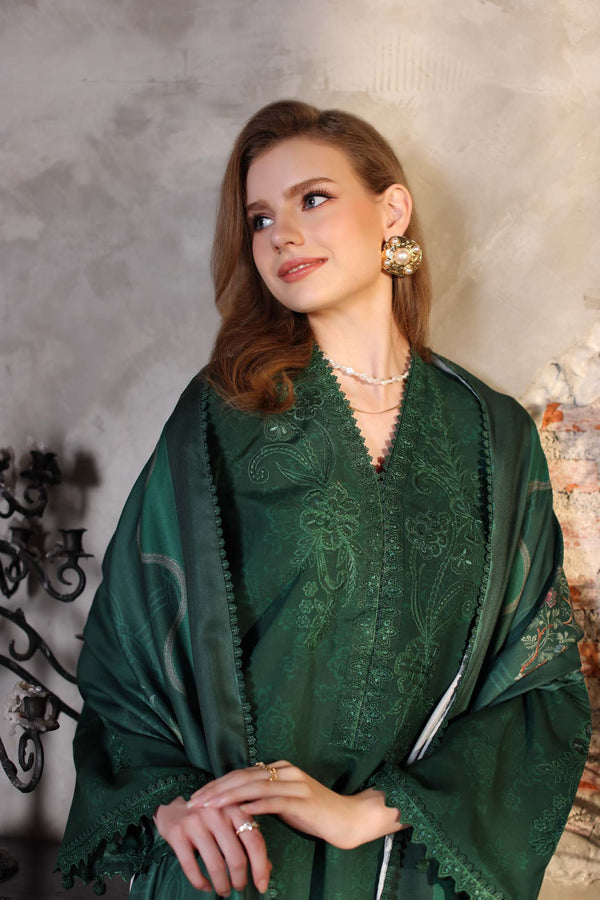 Noor by Saadia Asad | Winter Embroidered Printkhaas 25 | D3 - A