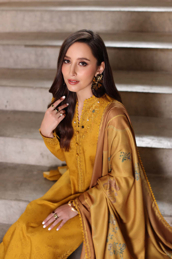 Noor by Saadia Asad | Winter Embroidered Printkhaas 25 | D3 - B