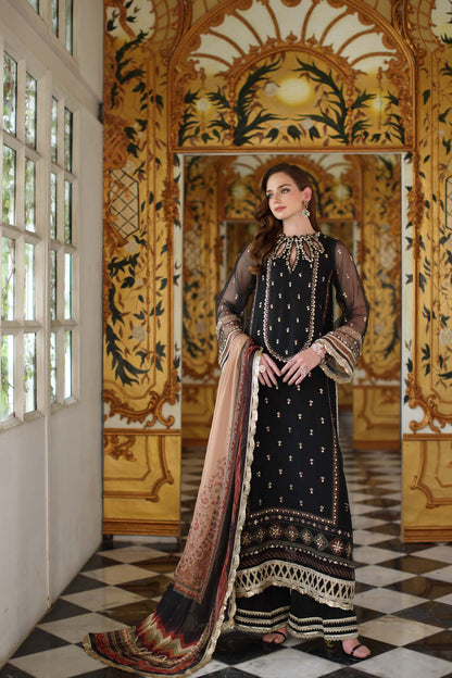 Noor by Saadia Asad | Festive 25 | D1 - Black