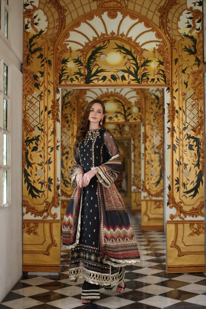 Noor by Saadia Asad | Festive 25 | D1 - Black