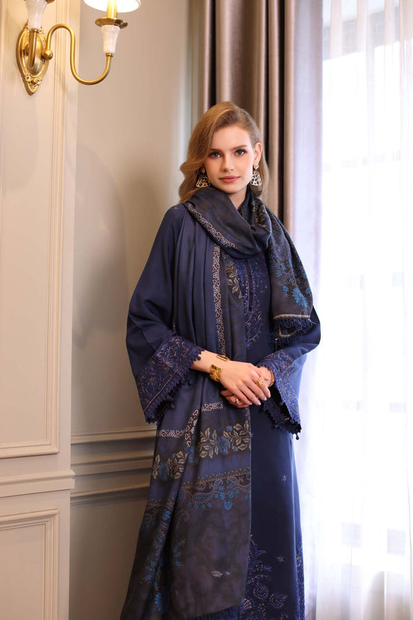 Noor by Saadia Asad | Winter Embroidered Printkhaas 25 | D7 - B