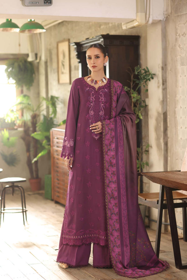 Noor by Saadia Asad | Winter Embroidered Printkhaas 25 | D8 - B