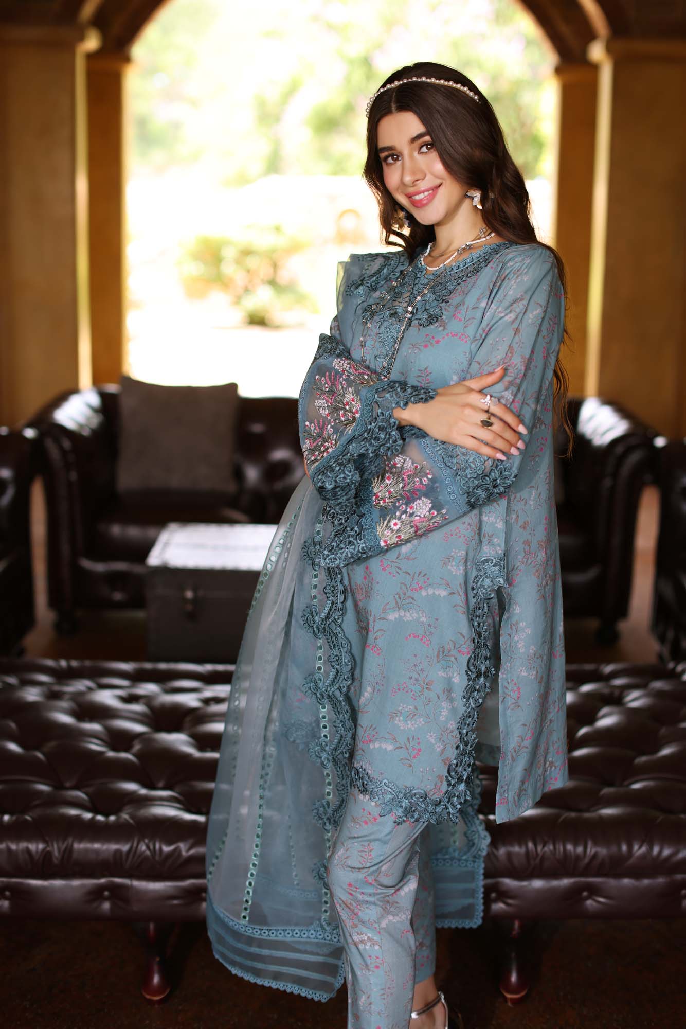 Noor by Saadia Asad | Eid Luxe Printkari 24 | D2 - House Of Anaya