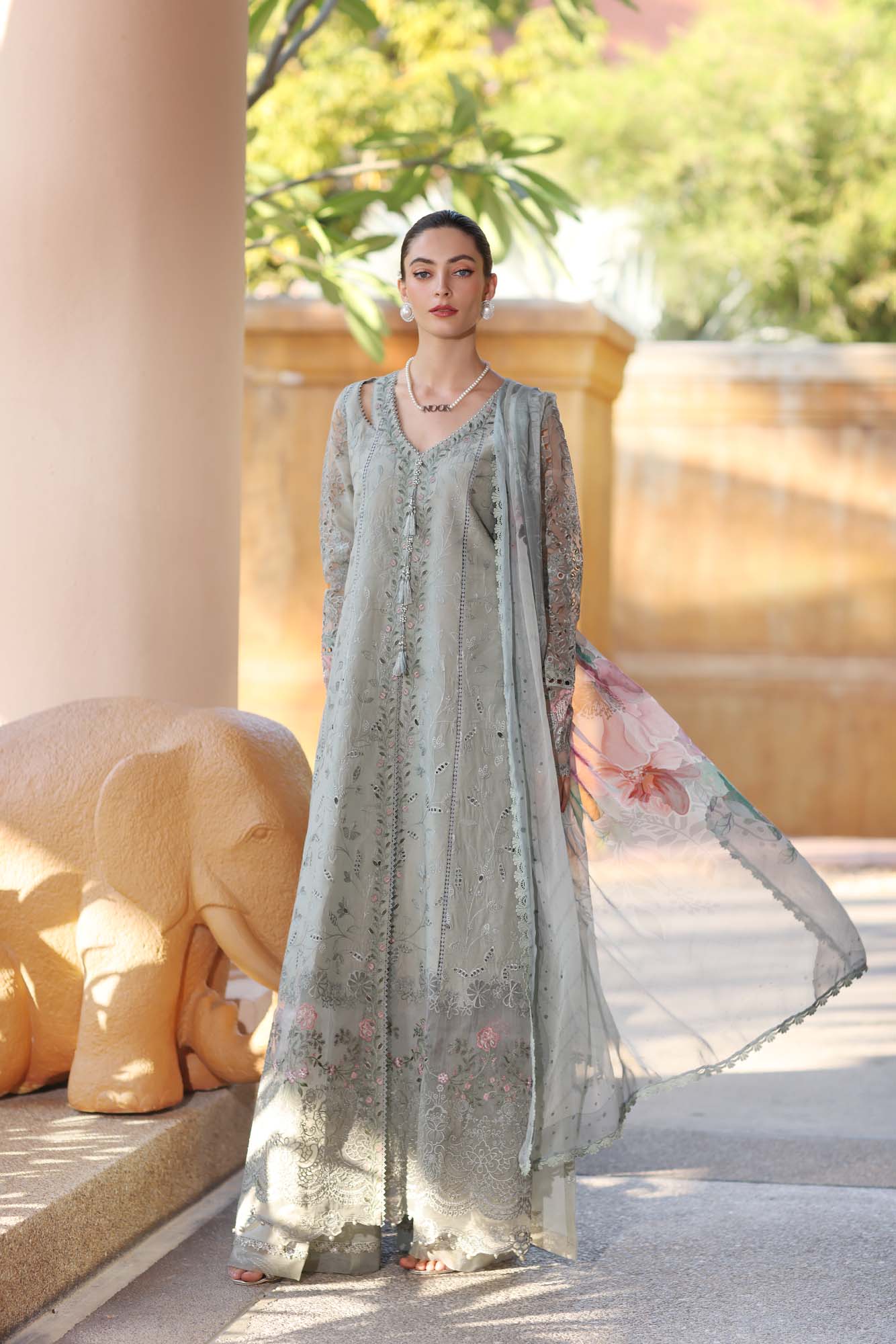 Noor by Saadia Asad | Eid Luxury Laserkari 25 | D1-A