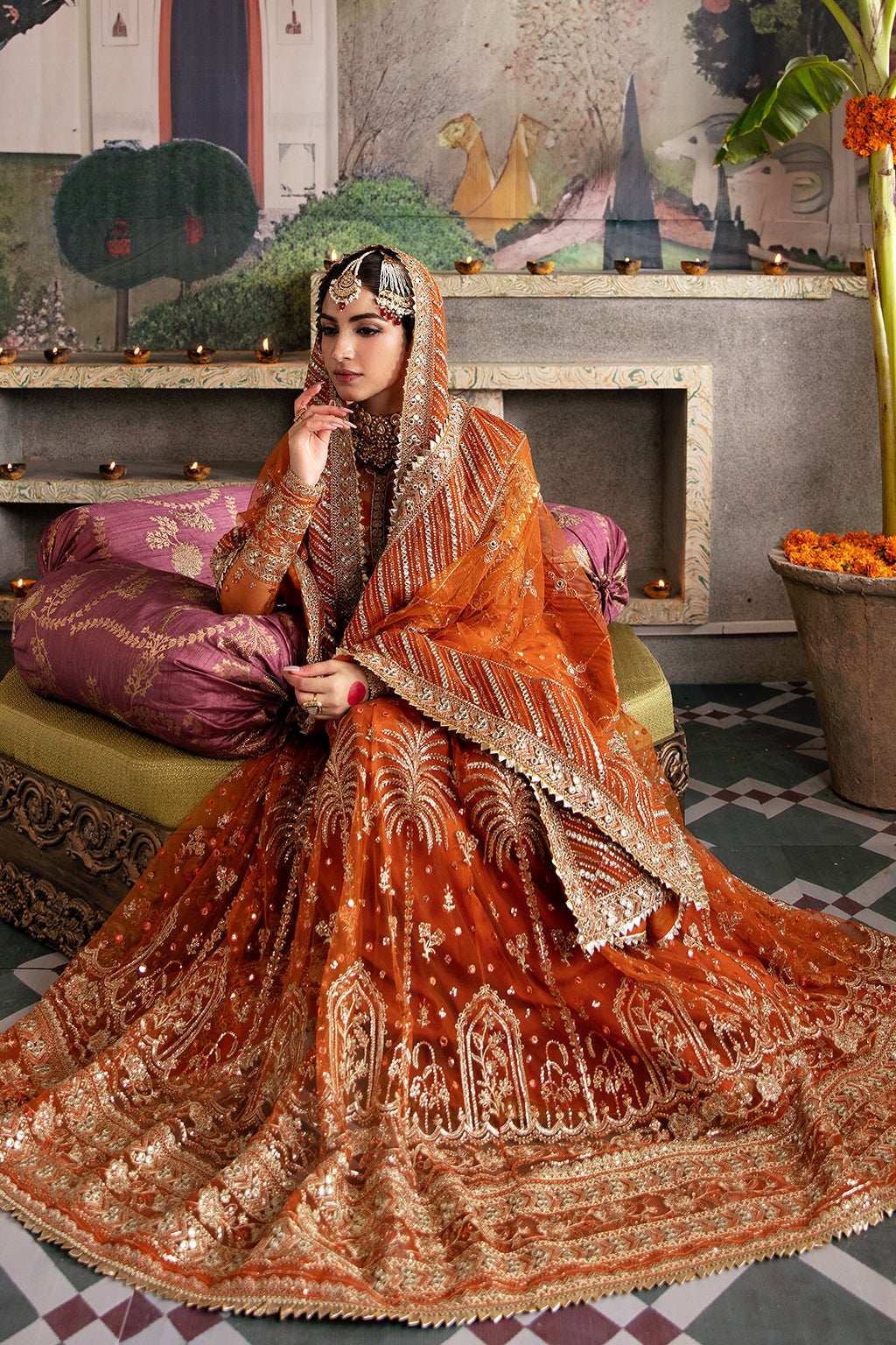 Afrozeh Shehnai Wedding Formal 3Pc Suit AFS-23-V1-01 Dilaab - Riwayat-e-khas