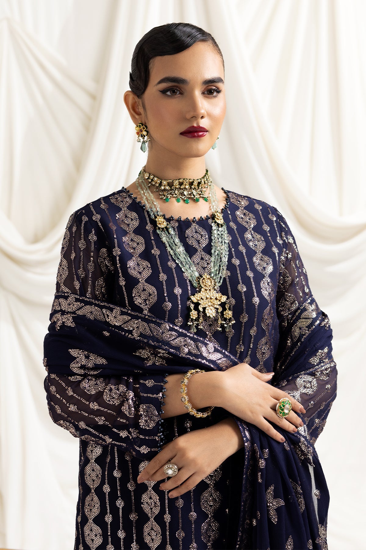 ALIZEH-DUA-V02D01A- AIREEN(NAVY BLUE)